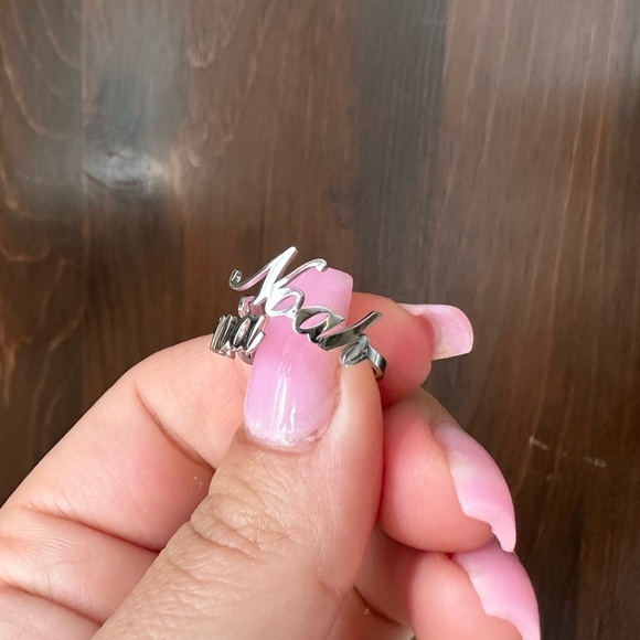 CUSTOM EMMA & NOAH adjustable ring - Picture 8 of 10